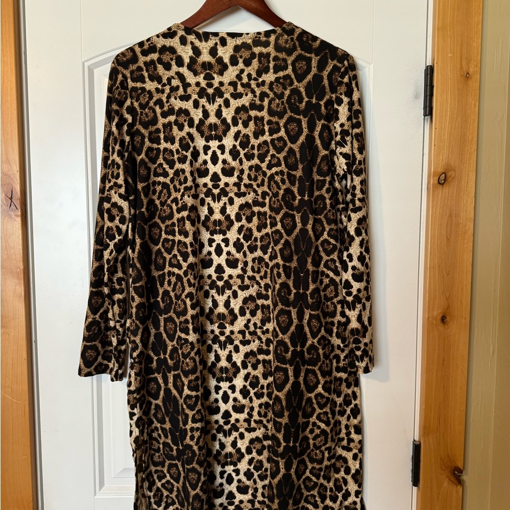 Texas True Threads Leopard Print Duster - Picture 2 of 5